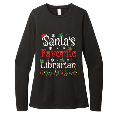 Librarian Xmas Santas Favorite Librarian Christmas Womens CVC Long Sleeve Shirt