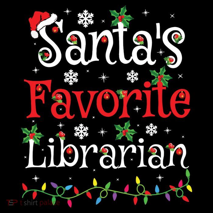 Librarian Xmas Santas Favorite Librarian Christmas Flatbill Hat