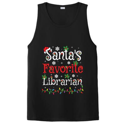 Librarian Xmas Santas Favorite Librarian Christmas PosiCharge Competitor Tank
