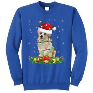 Lighting Xmas Santa Welsh Corgi Dog Christmas Gift Sweatshirt