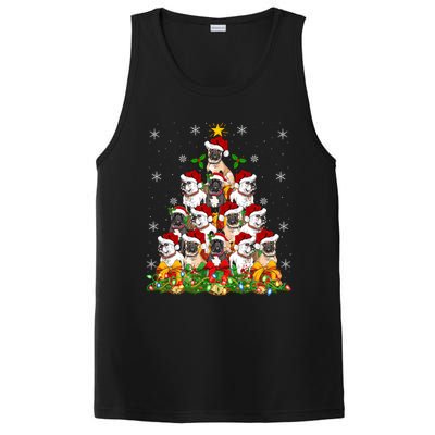 Lighting Xmas Santa French Bulldog Christmas Tree Gift PosiCharge Competitor Tank