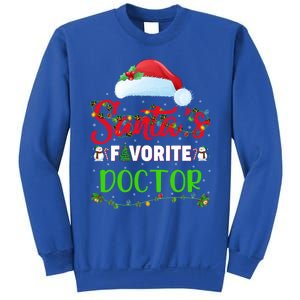 Lighting Xmas SantaS Favorite Doctor Christmas Gift Sweatshirt