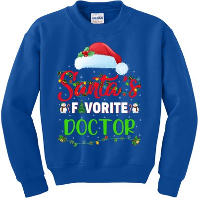 Lighting Xmas SantaS Favorite Doctor Christmas Gift Kids Sweatshirt