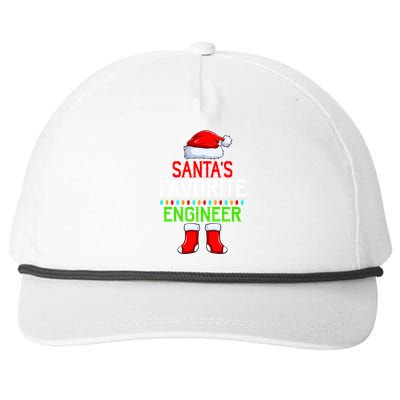 Lighting Xmas SantaS Favorites Engineer Christmas Gift Snapback Five-Panel Rope Hat