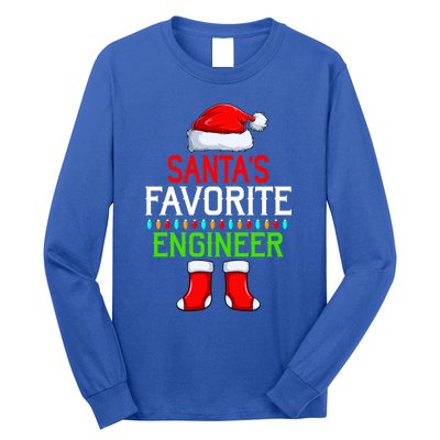 Lighting Xmas SantaS Favorites Engineer Christmas Gift Long Sleeve Shirt