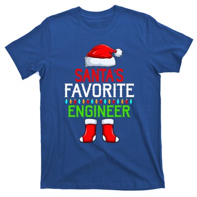 Lighting Xmas SantaS Favorites Engineer Christmas Gift T-Shirt