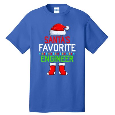 Lighting Xmas SantaS Favorites Engineer Christmas Gift Tall T-Shirt