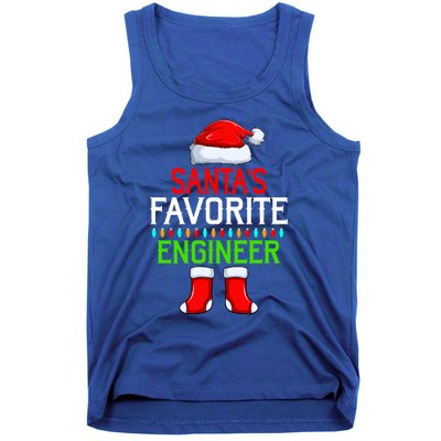 Lighting Xmas SantaS Favorites Engineer Christmas Gift Tank Top