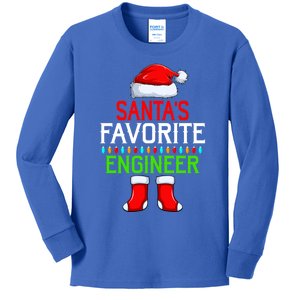 Lighting Xmas SantaS Favorites Engineer Christmas Gift Kids Long Sleeve Shirt