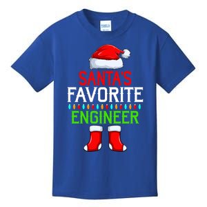 Lighting Xmas SantaS Favorites Engineer Christmas Gift Kids T-Shirt