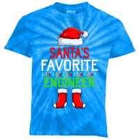 Lighting Xmas SantaS Favorites Engineer Christmas Gift Kids Tie-Dye T-Shirt