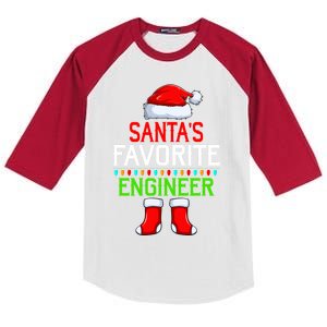 Lighting Xmas SantaS Favorites Engineer Christmas Gift Kids Colorblock Raglan Jersey