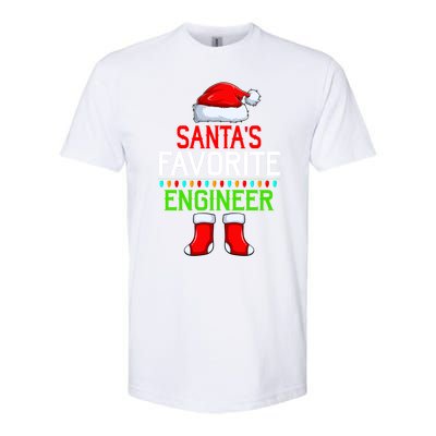 Lighting Xmas SantaS Favorites Engineer Christmas Gift Softstyle CVC T-Shirt