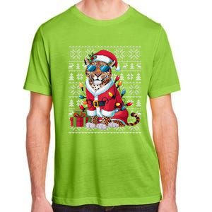 Leopard Xmas Style Ugly Santa Leopard Christmas Great Gift Adult ChromaSoft Performance T-Shirt