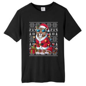 Leopard Xmas Style Ugly Santa Leopard Christmas Great Gift Tall Fusion ChromaSoft Performance T-Shirt