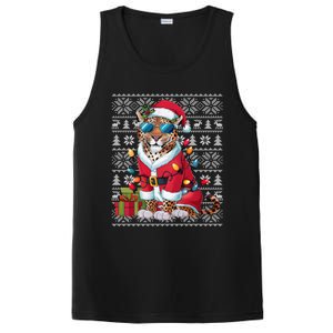 Leopard Xmas Style Ugly Santa Leopard Christmas Great Gift PosiCharge Competitor Tank