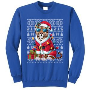 Leopard Xmas Style Ugly Santa Leopard Christmas Great Gift Sweatshirt