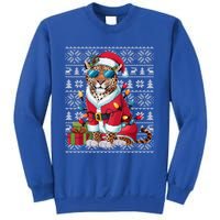 Leopard Xmas Style Ugly Santa Leopard Christmas Great Gift Sweatshirt