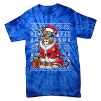 Leopard Xmas Style Ugly Santa Leopard Christmas Great Gift Tie-Dye T-Shirt