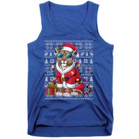 Leopard Xmas Style Ugly Santa Leopard Christmas Great Gift Tank Top