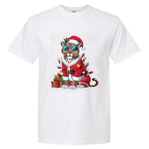 Leopard Xmas Style Ugly Santa Leopard Christmas Great Gift Garment-Dyed Heavyweight T-Shirt