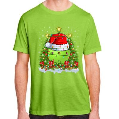 Lighting Xmas Tree Decoration Santa Pickleball Christmas Gift Adult ChromaSoft Performance T-Shirt