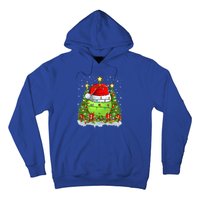 Lighting Xmas Tree Decoration Santa Pickleball Christmas Gift Hoodie