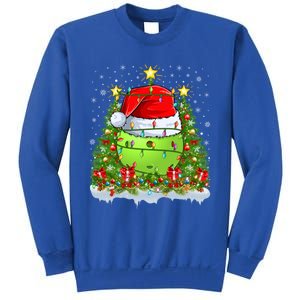 Lighting Xmas Tree Decoration Santa Pickleball Christmas Gift Sweatshirt