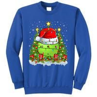 Lighting Xmas Tree Decoration Santa Pickleball Christmas Gift Sweatshirt