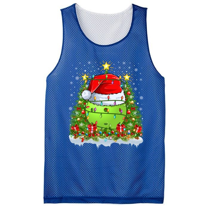 Lighting Xmas Tree Decoration Santa Pickleball Christmas Gift Mesh Reversible Basketball Jersey Tank