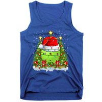 Lighting Xmas Tree Decoration Santa Pickleball Christmas Gift Tank Top