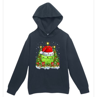 Lighting Xmas Tree Decoration Santa Pickleball Christmas Gift Urban Pullover Hoodie