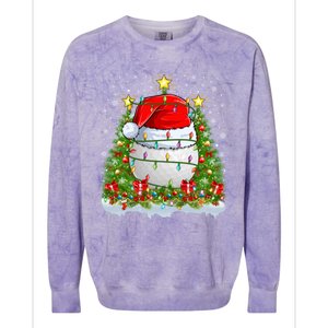 Lighting Xmas Tree Decoration Santa Golf Christmas Cute Gift Colorblast Crewneck Sweatshirt