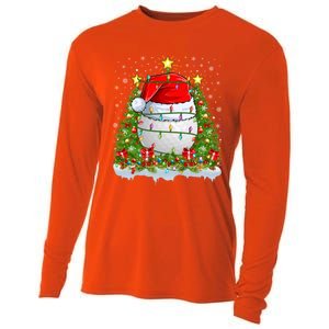 Lighting Xmas Tree Decoration Santa Golf Christmas Cute Gift Cooling Performance Long Sleeve Crew