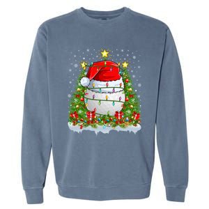 Lighting Xmas Tree Decoration Santa Golf Christmas Cute Gift Garment-Dyed Sweatshirt