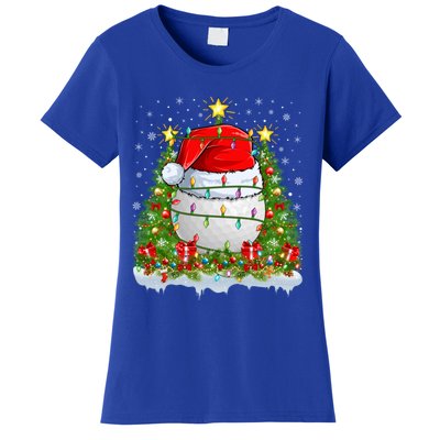 Lighting Xmas Tree Decoration Santa Golf Christmas Cute Gift Women's T-Shirt