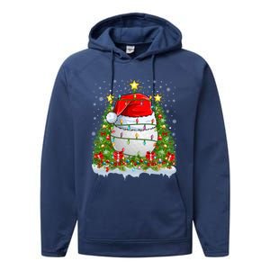 Lighting Xmas Tree Decoration Santa Golf Christmas Cute Gift Performance Fleece Hoodie