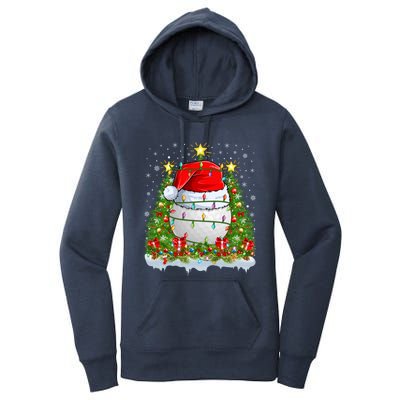 Lighting Xmas Tree Decoration Santa Golf Christmas Cute Gift Women's Pullover Hoodie