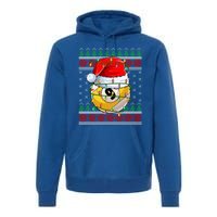 Lighting Xmas Ugly Sweater Style Billiards Christmas Cute Gift Premium Hoodie