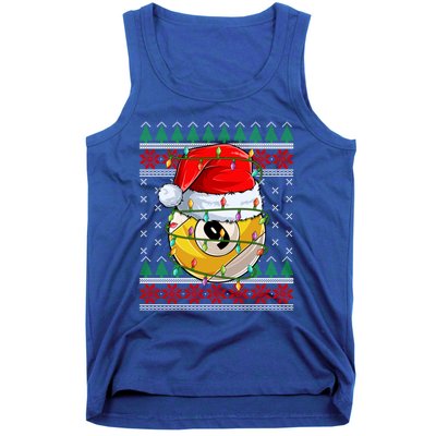 Lighting Xmas Ugly Sweater Style Billiards Christmas Cute Gift Tank Top