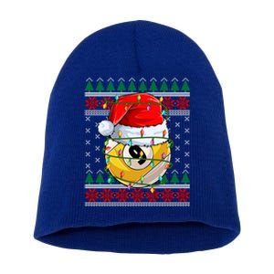 Lighting Xmas Ugly Sweater Style Billiards Christmas Cute Gift Short Acrylic Beanie