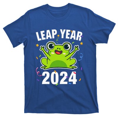 Leap Year 2024 Cute Frog Leap Day Birthday T-Shirt