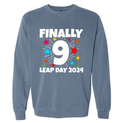 Leap Year 2024 36th Birthday Leap Day Birthday 2024 Garment-Dyed Sweatshirt