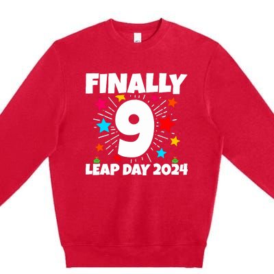 Leap Year 2024 36th Birthday Leap Day Birthday 2024 Premium Crewneck Sweatshirt