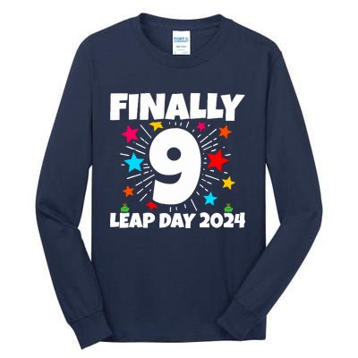 Leap Year 2024 36th Birthday Leap Day Birthday 2024 Tall Long Sleeve T-Shirt