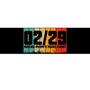 Leap Year 2024 Retro February 29 Birthday Leap Day Bumper Sticker