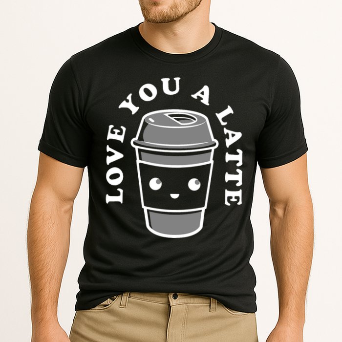Love You A Latte Cooling Performance Crew T-Shirt