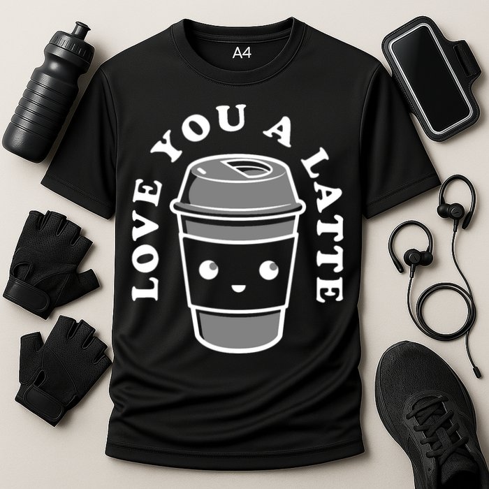 Love You A Latte Cooling Performance Crew T-Shirt