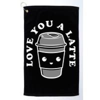 Love You A Latte Golf Towel