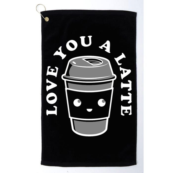 Love You A Latte Golf Towel